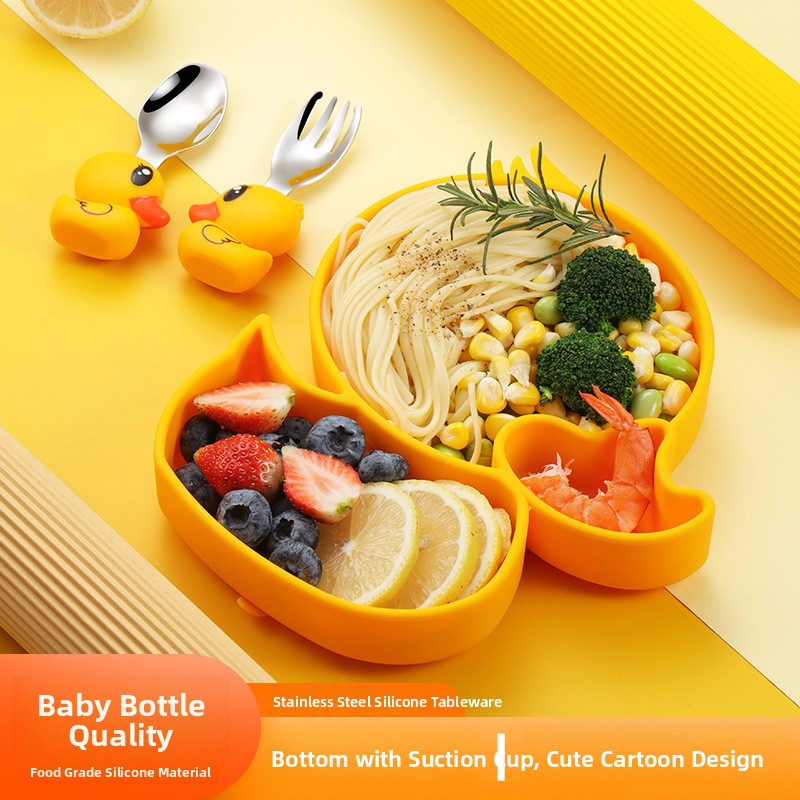 Baby Food Yellow - Set di Stoviglie per Bambini in