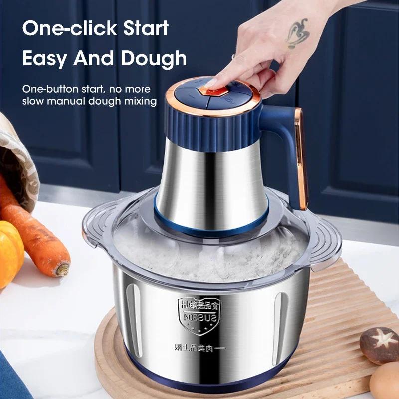 Baby Food Chopper - Tritacarne Elettrico 5L in Acciaio Inox