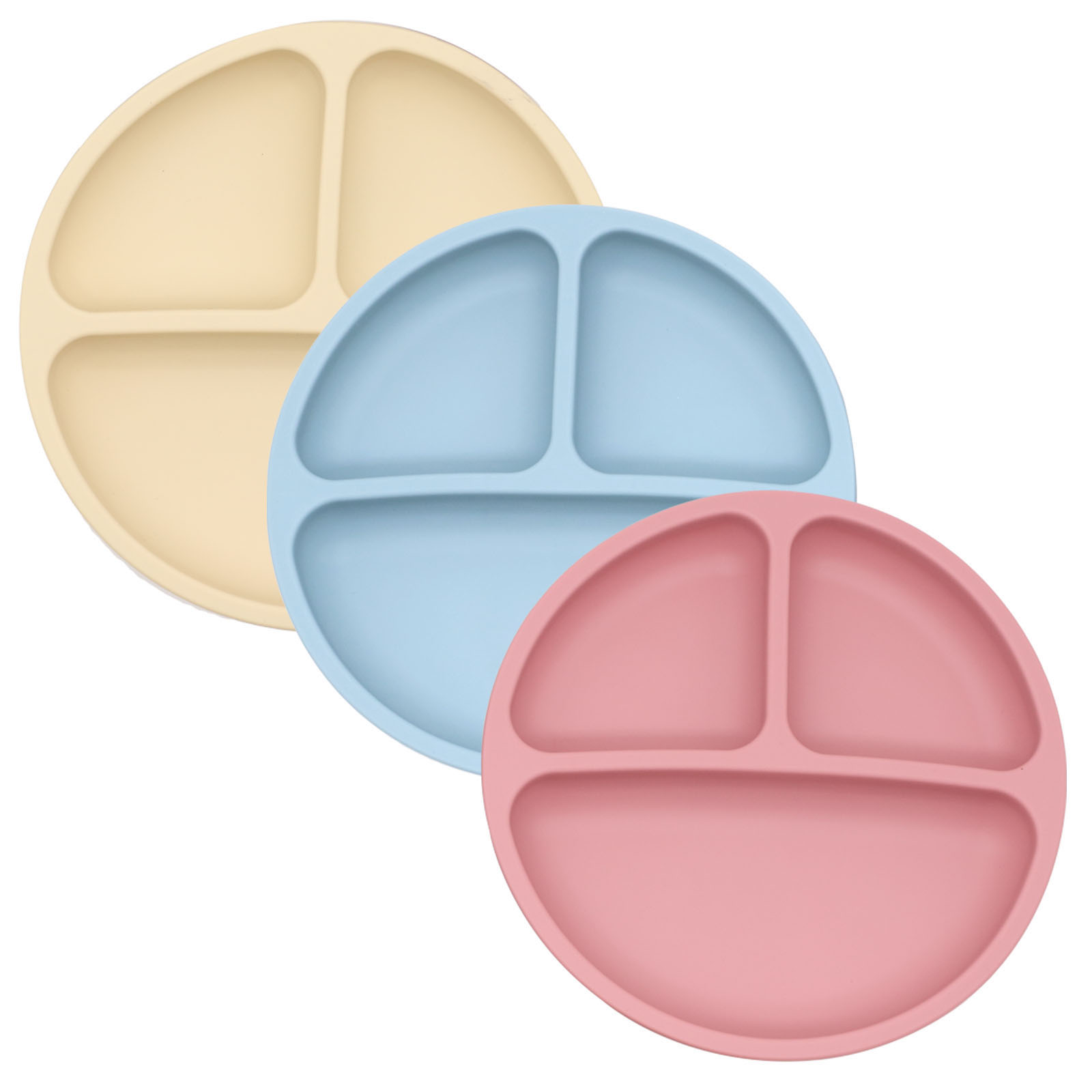 Baby Food Universe - Piatto diviso in silicone alimentare con